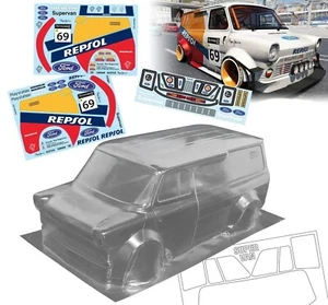 1/10 Onroad Rc Car Van Clear Body Shell For Tamiya tt01 tt02 Hpi Ts4 Sprint2 - Picture 1 of 4
