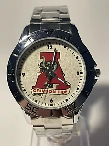 Alabama Crimson Tide NCAA Stainless-Steel Watch NEW - Picture 1 of 9