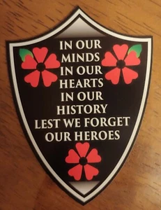 Canada In Our Hearts Support Troops Heroes Decal (4") - Picture 1 of 1