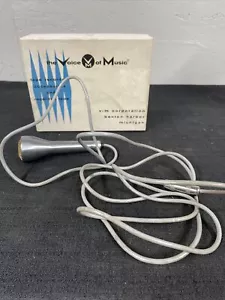 Vintage Voice of Music Microphone 1/4" Cable - Tested And Working - Picture 1 of 14