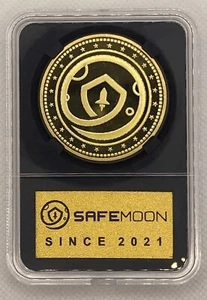 Moneda Safémoon (SFM) en estuche de edición de coleccionista - criptomoneda física-1 pieza - Imagen 1 de 3