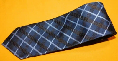 CORBATA CORNELIANI MADE IN ITALY GRIS/AZUL/MARRÓN CRUZ RAYAS SEDA/ALGODÓN - CORBATAS. Foto 1 de 3