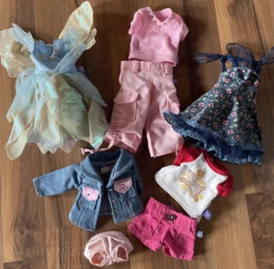 Build-A-Bear FRIENDS 2B MADE 15- 16" yarn hair  Doll clothes fairy jean jacket + - Picture 1 of 6