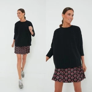 Tuckernuck Sport NEU schwarz Zopfmuster Ally Swing Oversized Sweatshirt Gr. XXL/XXXL - Bild 1 von 9
