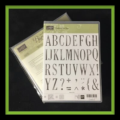 Stampin' Up! Juego de estampillas LETTERS FOR YOU y troqueles LETRAS GRANDES **NUEVO** #260 Foto 1 de 4