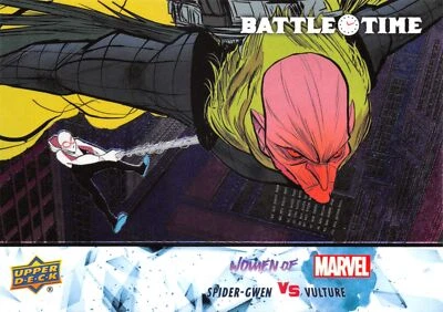 SPIDER-GWEN vs. VULTURE / 2024 (Upper Deck) Women of Marvel BATTLE TIME BT-2 - Image 1 of 2