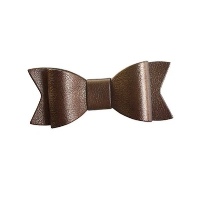 Baby Toddler Girls Faux Leather Hair Bows w/Clips Leather Hair Bows  - Image 1 of 4