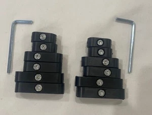 Spark Plug Wire Separators Dividers Looms Ignition 8mm 8.5mm 8.8mm 9mm Black - Picture 1 of 2