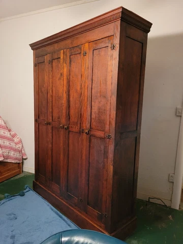 Antique Mahogany Furniture Cabinet Lockers 7 ft pickup near Greenville TX Cover
