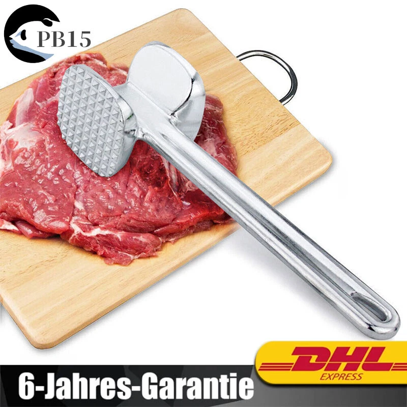 Edelstahl Fleischklopfer - Robuster Küchenhammer Mit 0,7 Kg Für Perfekte Steaks