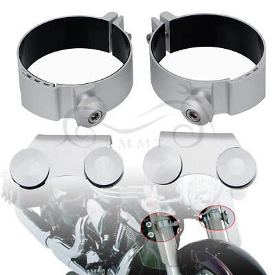 Kit de montaje de deflectores de viento de horquilla de motocicleta para Honda Kawasaki Yamaha Suzuki Foto 1 de 4