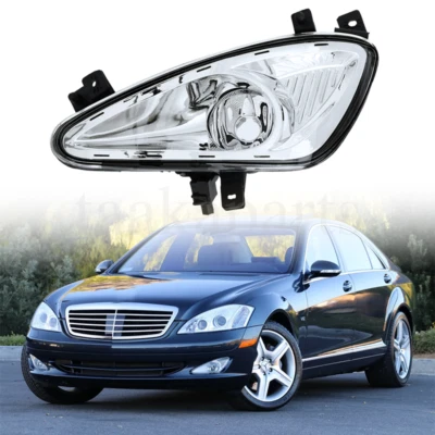 Fog Light Lamp Chrome Housing For 2007-2009 Mercedes Benz S-Class W221 S550 Left - Image 1 of 4