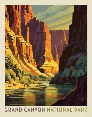 National Parks Grand Canyon National Park 36in x 43in Poster Panel - Image 1 of 4