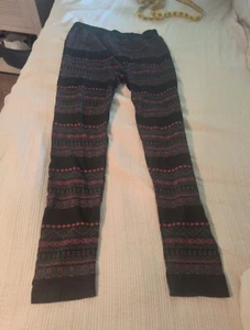 Lane Bryant A/B Red And Black Leggings - Picture 1 of 12