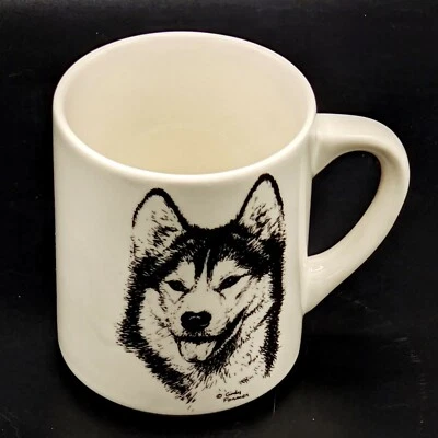Vintage Siberian Husky Mug Cindy Farmer Coffee Cup Dog Lover Gift - Image 1 of 4