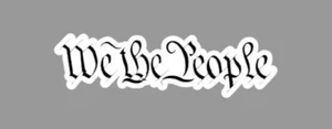 We The People Die Cut Glossy Fridge Magnet - Picture 1 of 3