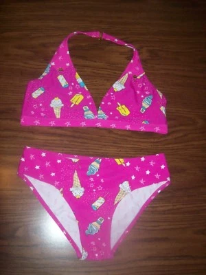 Traje de baño para niñas JUICY COUTURE 2 piezas - Talla 14 - Nuevo con etiquetas - Precio de venta sugerido por el fabricante 62 USD rosa Foto 1 de 4