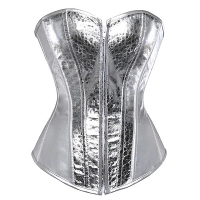 Mujeres Vintage Gótico Steampunk Corsé Bustier Top Cuero Sobrebusto Lencería Foto 1 de 4