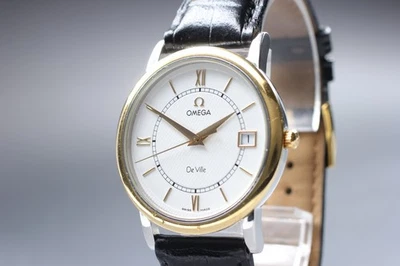 Reloj para hombre OMEGA De Ville Prestige 196.3532 bisel de oro macizo de 18 quilates 35 mm casi como nuevo Foto 1 de 4