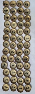 Vintage Pabst Beer Poker Bottle Caps 52 Complete Set - Picture 1 of 1