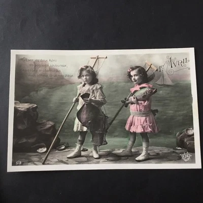 April Fool's Day postcard circa 1920. Vintage Postcard. - Image 1 of 2