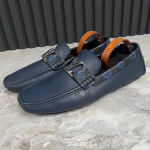 Louis Vuitton Monte Carlo Driving Mokassin Monogram Blau 10 LV oder 11 US 44 EUR - Bild 1 von 13