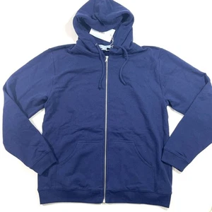 Neu Hill House Unisex Teddy Reißverschluss Hoodie Sweatshirt Navy Blau Größe Medium - Bild 1 von 6