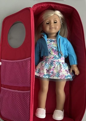 American Girl 18" Truly Me Doll With Berry Case And Extras - Image 1 of 4
