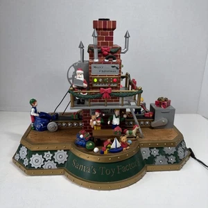 MR. CHRISTMAS Gold Label-Santa’s Toy Factory Animated Figures, Lights&Music READ - Picture 1 of 14