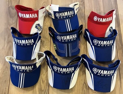 批量 9 件 雅马哈赛车大奖赛 2008 年至 2013 年 Visors 均码 亲笔签名 — 第 1/4 张图片