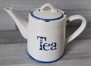 Casa Domani 'Rustica' Teapot First Quality Stoneware Vintage Retro Style  - Picture 1 of 21