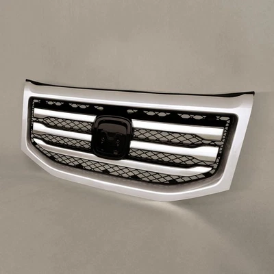 Parrilla de parachoques superior delantera plateada para Honda Pilot 2012-2015 13 Foto 1 de 4