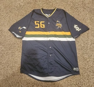 Utah Jazz/Salt Lake Bees Baseball Größe 54 Authentic Trikots #56 Game Worn - Bild 1 von 5