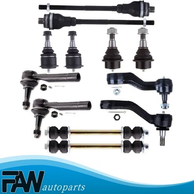 Se adapta a Chevrolet Tahoe GMC Yukon Tie Rod Extrem rótulas barra estabilizadora suspensión 12 piezas Foto 1 de 4