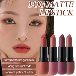 ❀ LONG LASTING VELVET MATTE LIP COLOR WATERPROOF LIPSTICK MAKEUP PIGMENT M9J9 - Picture 1 of 15