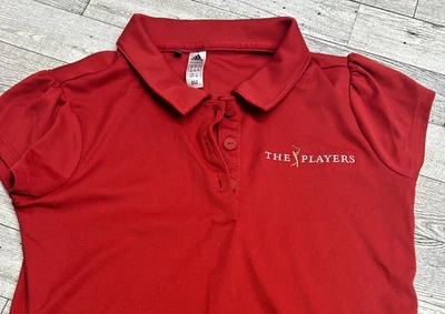 ADIDAS primegreen girls golf shirt Red The Players size XS 7-8 performance polo - Image 1 of 4