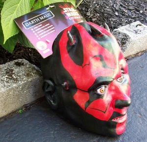 Star Wars Episode 1 Darth Maul Halloween Gummi/Latex Maske Rubies Kostüm NEU - Bild 1 von 6