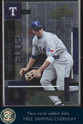 Alex Rodríguez 2003 Playoff Absolute Memorabilia #6 Texas Rangers Foto 1 de 2