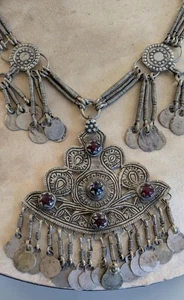 Unique Vintage Kashmiri Necklace Tribal Jewelry (19096) - Picture 1 of 6