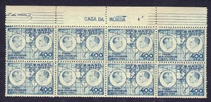 BRAZIL #492 TOP IMPRINT BLOCK OF 8 MNH VF - Picture 1 of 1