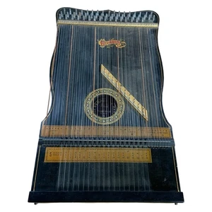 Antike Symphony Harfe Nr. 5 Zither mit Song Charts Harfe Mfg Co Boston Mass - Bild 1 von 16
