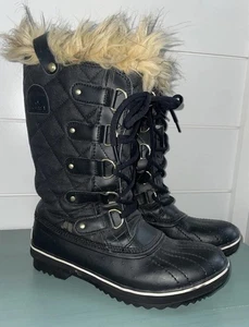 Sorrel Tofino II schwarze Winterstiefel Damengröße 8 - Bild 1 von 11