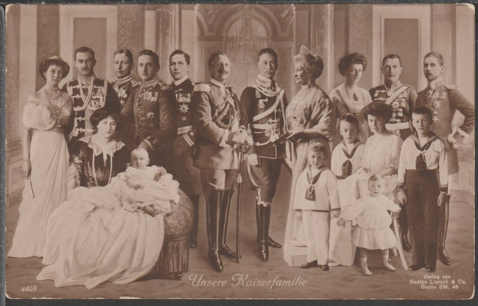 ✔️ ALEMANIA Reich Alemán Primera Guerra Mundial RARA POSTAL MILITAR EMPERADOR Guillermo II Foto 1 de 1