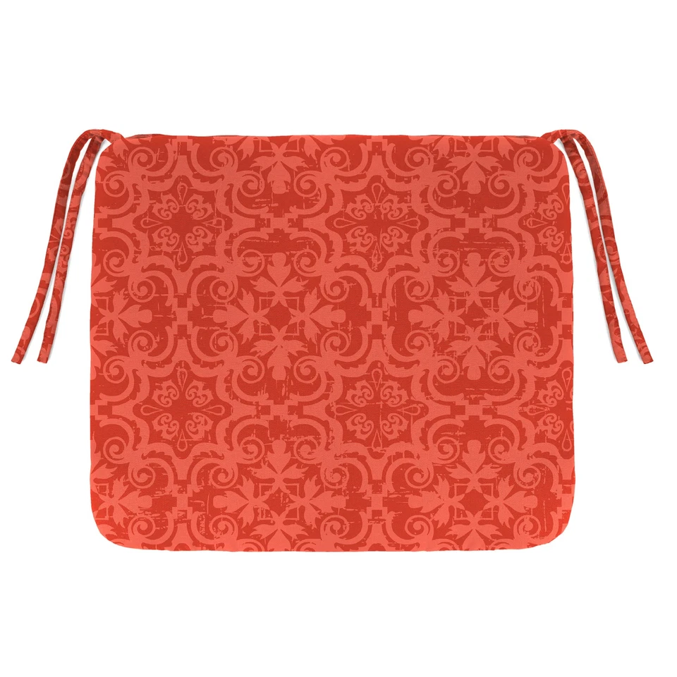 Nuevo Cojín de asiento con almohadilla para silla de patio al aire libre con lazos 18,5" x 16,5", resistente a la decoloración Foto 1 de 1