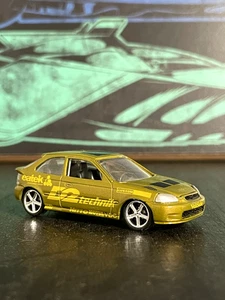 1/64 Revell Fast & Furious Metallic Olive Green Honda Civic Loose VHTF - Picture 1 of 4
