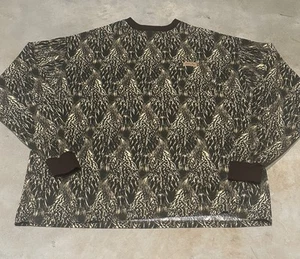 Vintage Feather Flage Ducks In A Row Camo Long Sleeve - Picture 1 of 5