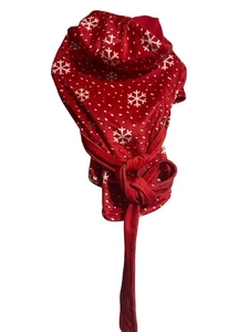 Bata LuvGear ColdAlert roja copo de nieve para perro talla M estampado de copo de nieve ropa cálida para mascotas - Imagen 1 de 10