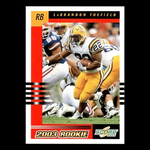LaBrandon Toefield Rookie #293 2003 Score Jacksonville Jaguars Football Card NFL - Picture 1 of 3