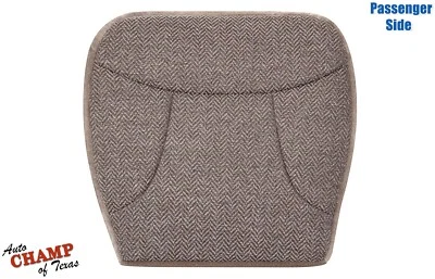 92-93 Ford F-150 F-250 F350 XLT-Cubierta de asiento de tela inferior lateral para pasajero bronceado 50/50 Foto 1 de 4