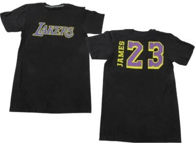 New Lebron James #23 Los Angeles Lakers Mens Sizes S-M-L-4XL-Tall Black Shirt - Image 1 of 4